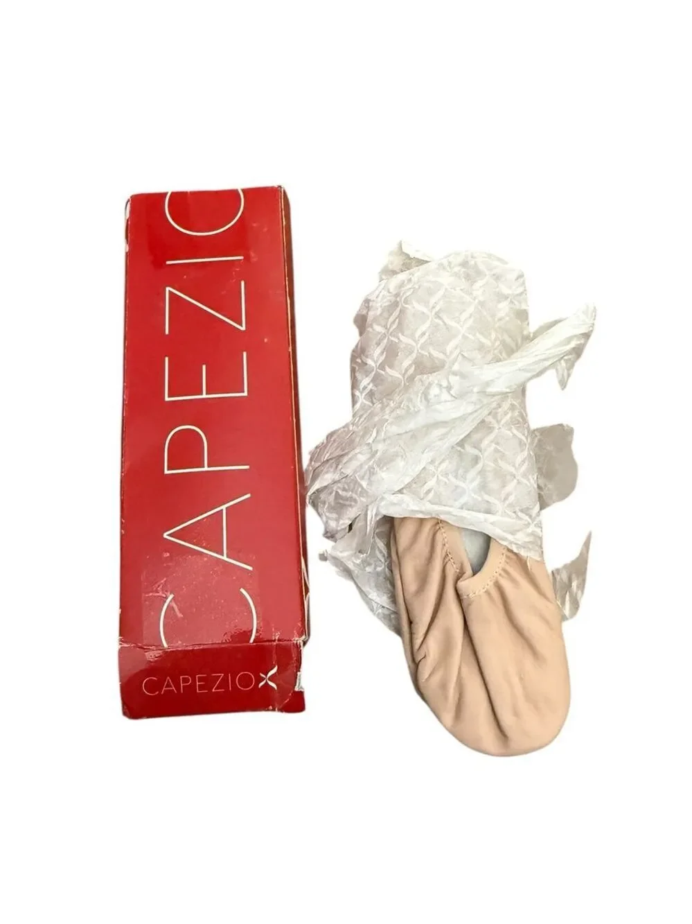 Capezio Lily Leather Ballet Slippers Pink 2M Girls Dance Shoes